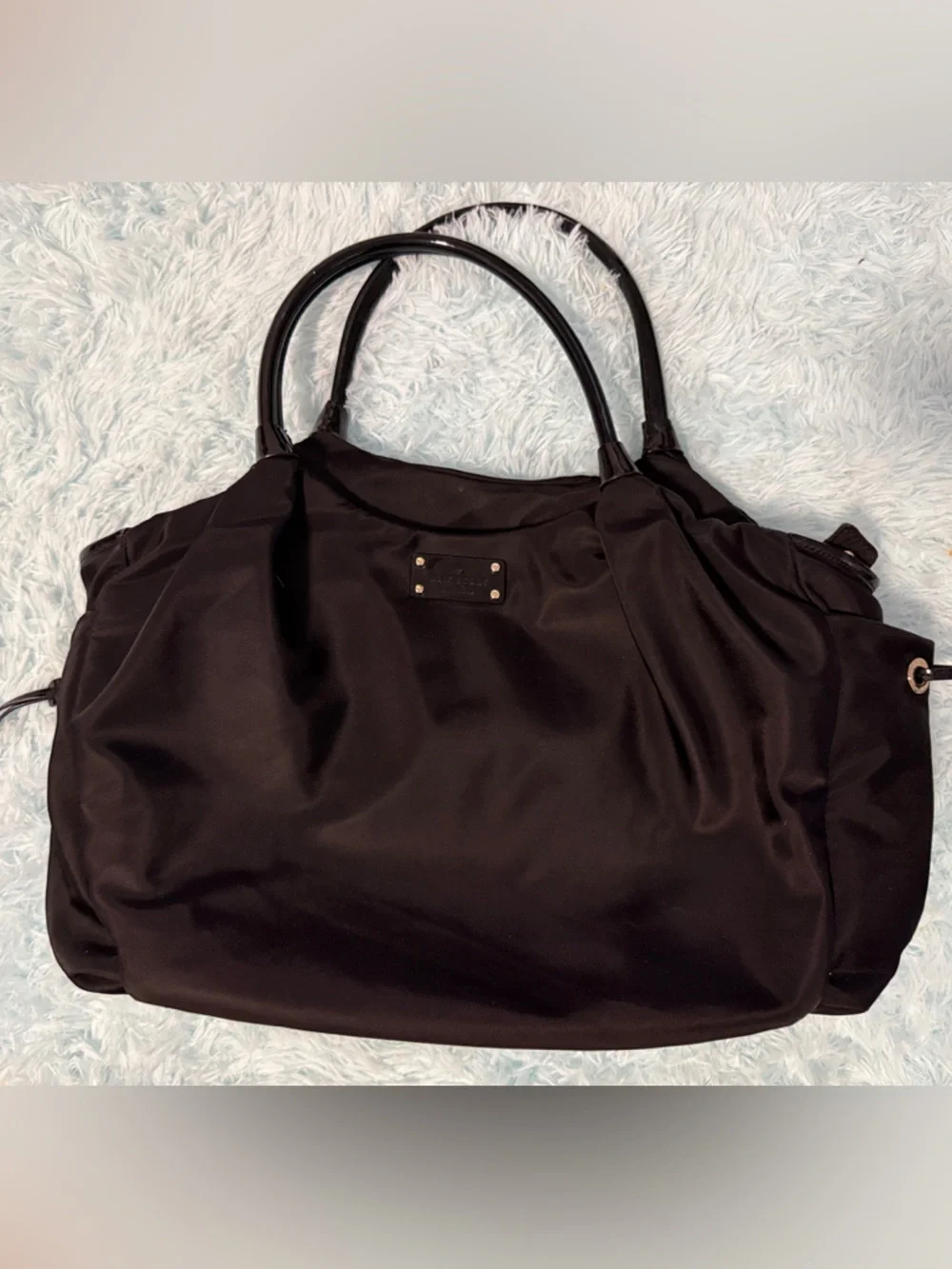Black Kate Spade Tote Bag with Leather Handles Diaper Bag